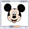 Mickey Mouse SVG Face Design for Craft Projects Download