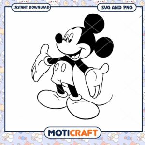 Mickey Mouse SVG File for Creative Projects and Crafts