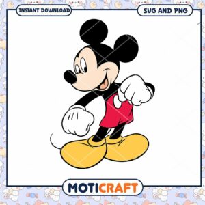 Mickey Mouse SVG Download Fun Character Clipart Design