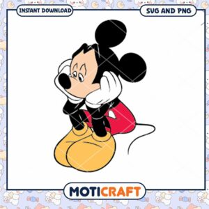 Mickey Mouse SVG Download Cute Cartoon Clipart Design
