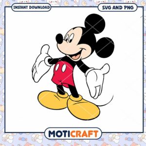 Mickey Mouse SVG Digital Download for Crafting Projects