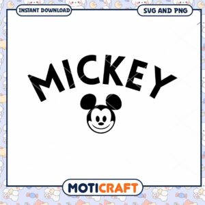 Mickey Mouse SVG Design Instant Download for Crafts