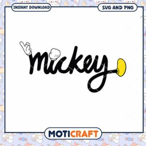 Mickey Mouse SVG Design for Instant Download Cute Graphics