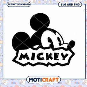 Mickey Mouse SVG Design for Instant Download and Print