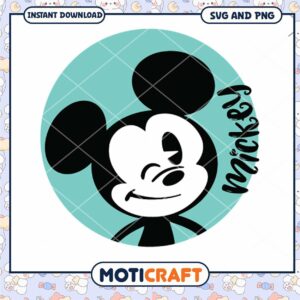 Mickey Mouse SVG Design Cute Icon for DIY Projects