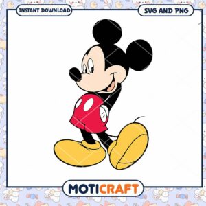 Mickey Mouse SVG Cute Character Design for Download