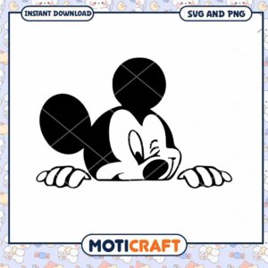 Mickey Mouse SVG Cut File for Crafting and Design