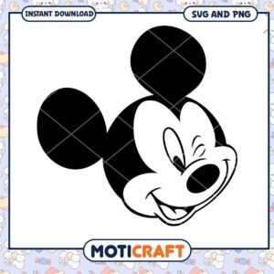 Mickey Mouse SVG Cut File for Crafts and Design Projects
