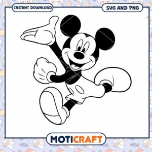 Mickey Mouse SVG Clipart for Fun Instant Download Design