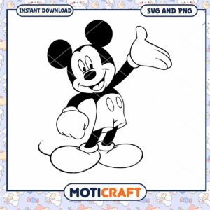 Mickey Mouse SVG Clipart for Fun Craft Projects