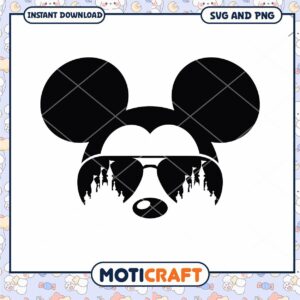 Mickey Mouse Sunglasses SVG Design for Creative Projects
