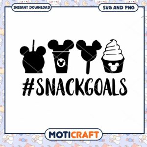 Mickey Mouse Snack Goals SVG for Fun Treat Designs