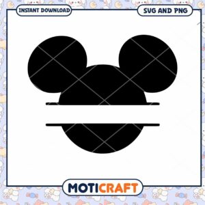 Mickey Mouse Silhouette SVG Design for Creative Projects