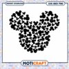 Mickey Mouse Silhouette Cluster SVG Instant Download Art
