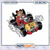 Mickey Mouse Racing Car SVG Fun Graphic for Downloads