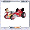 Mickey Mouse Racing Car SVG Instant Download Graphic