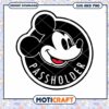 Mickey Mouse Passholder SVG Clipart for Instant Download Design 2 Mickey Mouse Passholder SVG Clipart for Instant Download Design