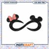 Mickey Mouse Infinity SVG with Bow for Cute Designs