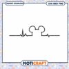 Mickey Mouse Heartbeat SVG Instant Download Artwork 2 Mickey Mouse Heartbeat SVG Instant Download Artwork