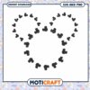 Mickey Mouse Heart Shape SVG Download for Crafts 2 Mickey Mouse Heart Shape SVG Download for Crafts