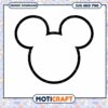 Mickey Mouse Head SVG Design for Craft Projects Download
