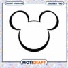 Mickey Mouse Head Outline SVG for Crafting Projects 2 Mickey Mouse Head Outline SVG for Crafting Projects