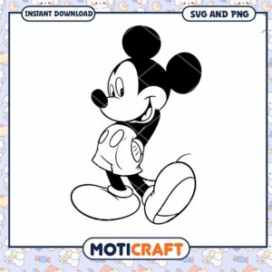 Mickey Mouse Fun SVG Design for Creative Projects