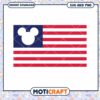 Mickey Mouse Flag Design SVG Instant Download File