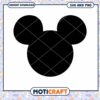 Mickey Mouse Ear Silhouette SVG for Creative Projects