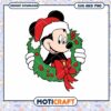 Mickey Mouse Christmas Wreath SVG Downloadable Design 1 Mickey Mouse Christmas Wreath SVG Downloadable Design