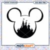 Mickey Mouse Castle SVG Outline for Instant Download 2 Mickey Mouse Castle SVG Outline for Instant Download