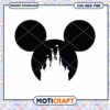 Mickey Mouse Castle Silhouette SVG Instant Download Design 2 Mickey Mouse Castle Silhouette SVG Instant Download Design