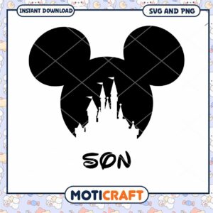 Mickey Mouse Castle SVG Design for Kids Room Decor Mickey Mouse Castle SVG Design for Kids Room Decor