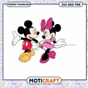 Mickey and Minnie Mouse SVG Instant Download for Fun Crafting