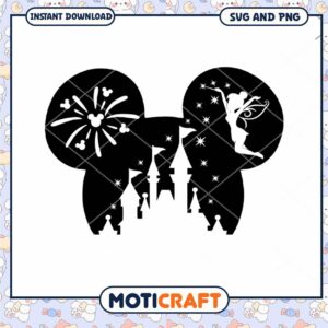 Magical Castle Mickey Mouse SVG for DIY Crafts and Décor
