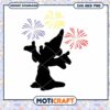 Magic Wizard with Fireworks SVG Instant Download Design