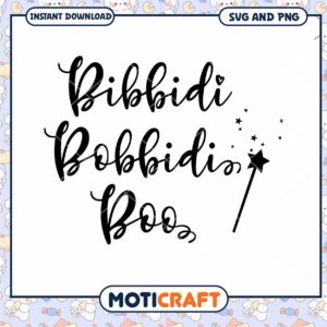 Magical Bibbidi Bobbidi Boo SVG Design for Crafts