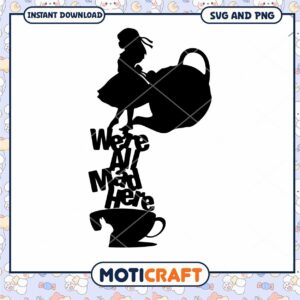Mad Hatter Tea Party SVG Design for Creative Projects