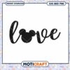 Love Design with Mickey Icon SVG Digital Download File