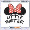 Little Sister SVG File Cute Polka Dot Bow Design Download 1 Little Sister SVG File Cute Polka Dot Bow Design Download