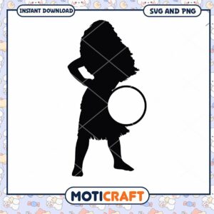 Hula Dancer Silhouette SVG Instant Download for Crafts