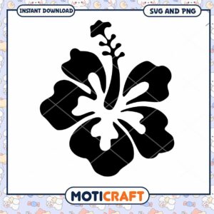 Hibiscus Flower SVG Design for DIY Crafts and Projects Hibiscus Flower SVG Design for DIY Crafts and Projects