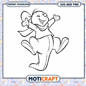 Happy Cartoon Rabbit SVG Clipart for Crafting Projects