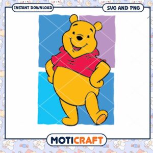 Happy Bear Character SVG Download for Kids Crafts