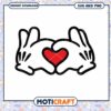 Hands With Heart SVG File for Crafting and Design Use 2 Hands With Heart SVG File for Crafting and Design Use