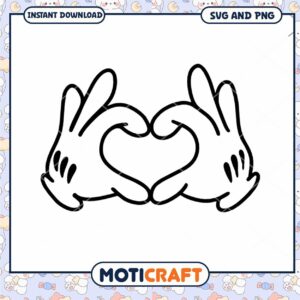 Hand Heart SVG Design for Love and Friendship Art Hand Heart SVG Design for Love and Friendship Art