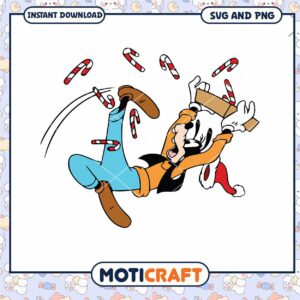 Goofy Holiday Fun SVG Download with Candy Canes Design Goofy Holiday Fun SVG Download with Candy Canes Design