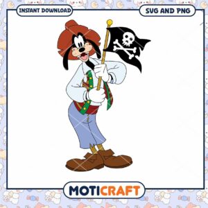 Goofy Pirate SVG Instant Download for Fun Crafts Goofy Pirate SVG Instant Download for Fun Crafts