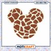 Giraffe Mickey Mouse Head SVG Cute Animal Design Download