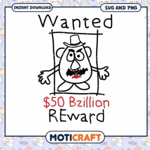 Funny Wanted Poster SVG for Crafting Projects Download